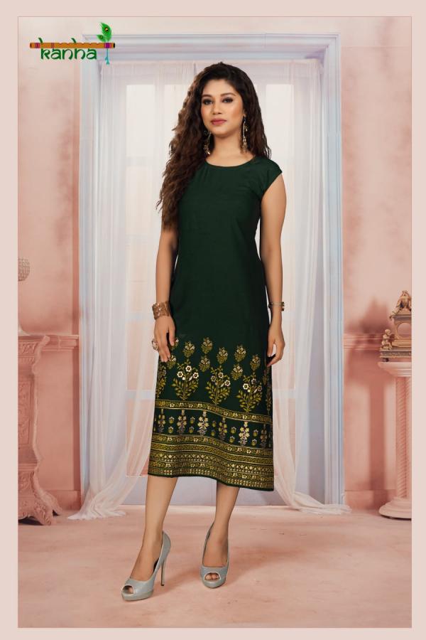 Kanha Katrina Rayon Print Designer Exclusive Kurti Collection